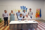firma convenio con Camara de Huesca