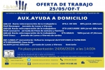 OFERTA DE EMPLEO 25/05/OF-T AUX. DE AYUDA A DOMICILIO